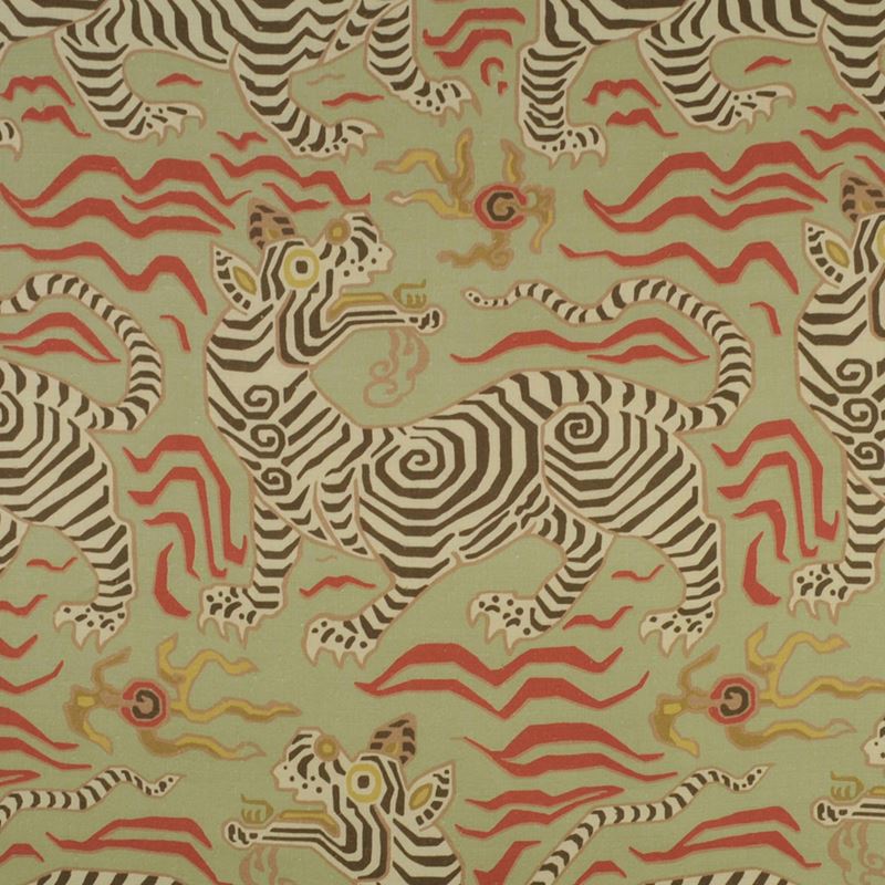 TIBET WALLPAPER - PALE GREEN-0