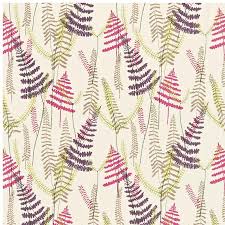 MELINKI - ATHYRIUM PLUM FUCHSIA LINEN/LIME-0
