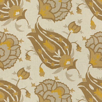 TURKISH FLOWER - GREY/BRONZE -0