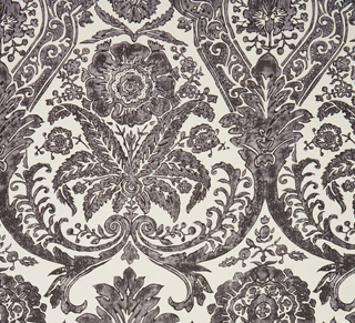 LUCIANA DAMASK PRINT - GRAPHITE-0