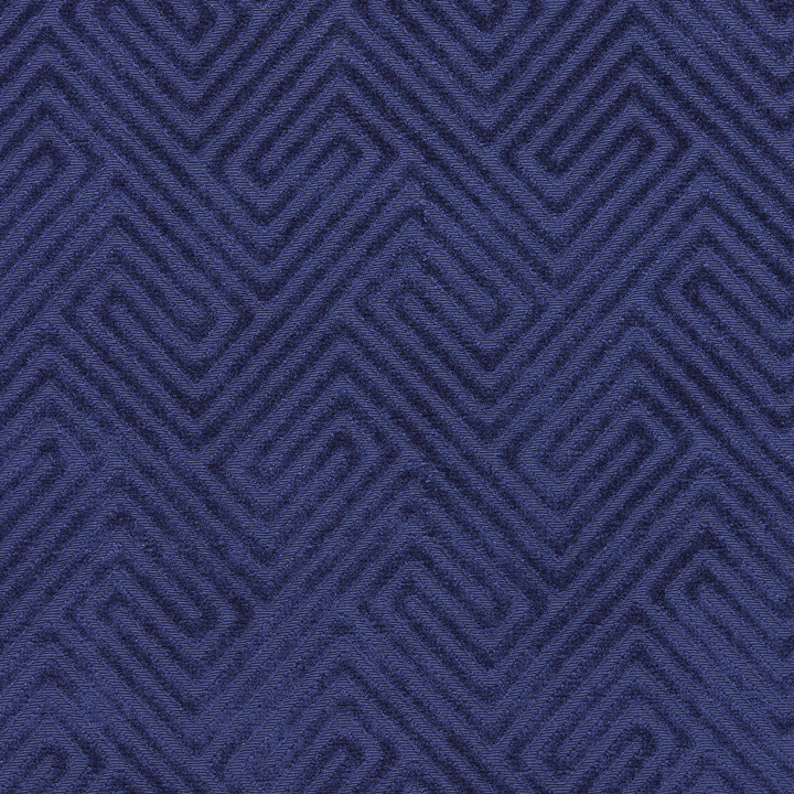 MEANDER VELVET - NAVY-0
