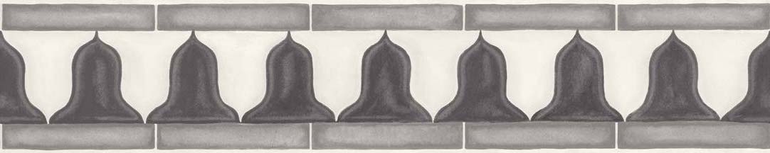 ZELLIGE BORDER - SOOT & SNOW