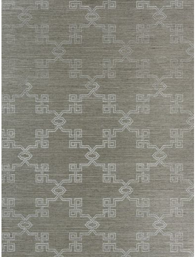 SUZHOU LATTICE SISAL - SILVER ON PEWTER