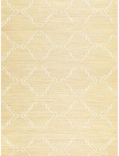 MONROE EMBROIDERED GRASSCLOTH - PAPYRUS