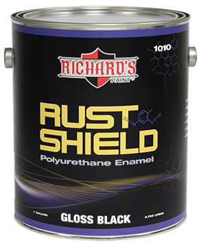 #1010, Rust Shield Industrial Polyurethane Gloss Black Enamel