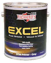 #1215, EXCEL Rust Shield 100% Acrylic Waterborne DTM Primer