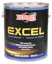 #1250 Series, EXCEL Rust Shield 100% Acrylic DTM Industrial Semi-Gloss Enamel