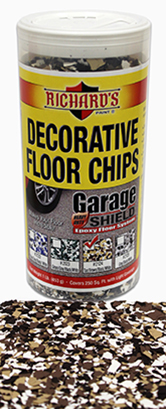 #2124, Decorative Floor Chips - Brown/Tan/Black/White