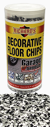 #2125, Decorative Floor Chips - Gray/Black/White