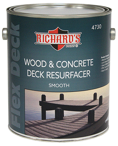 #4730, FlexDeck Wood & Concrete Deck Resurfacer Coating - Smooth