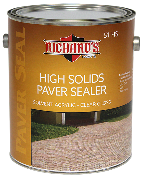 #51-HS Paver Seal High Solids Clear Gloss Sealer/Finish