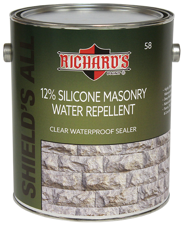 #58, Shield's All Clear 12% Silicone Masonry Water Repellent