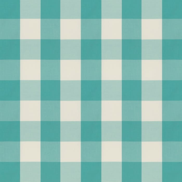 LACKLAND CHECK - TURQUOISE