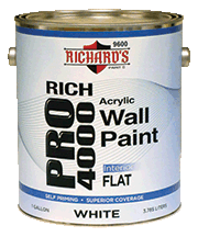 #9600 Series, Rich Pro 4000 Interior Acrylic Wall Paint - Flat