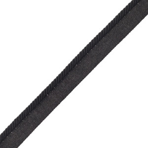 1/4" ANNECY CORD WITH TAPE - BLACK