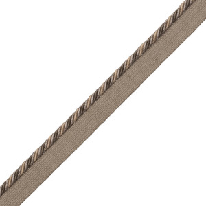 1/4" ANNECY CORD WITH TAPE - GRANITE
