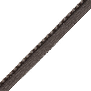 1/4" ANNECY CORD WITH TAPE - CHARCOAL