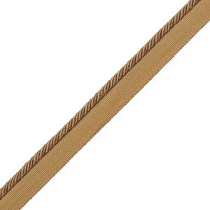 1/4" ANNECY CORD WITH TAPE - TOFFEE