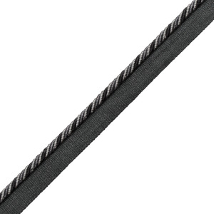1/4" ANNECY CORD WITH TAPE - GRAPHITE