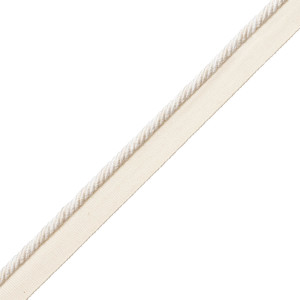 1/4" ANNECY CORD WITH TAPE - CREAM/WHITE