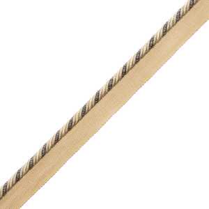 1/4" ANNECY CORD WITH TAPE - IVORY/CREAM/BLACK
