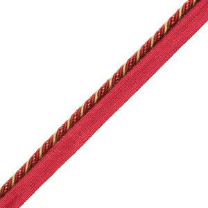 1/4" ANNECY CORD WITH TAPE - RED/GOLD