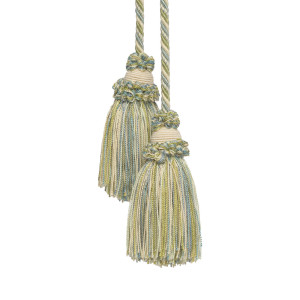 ANNECY CHAIR TASSEL - ECRU/OLIVE/LIGHT BLUE
