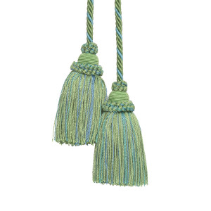 ANNECY CHAIR TASSEL - LEAF/LIGHT COBALT