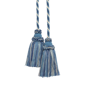 ANNECY CHAIR TASSEL - SHADES OF BLUE/WHITE