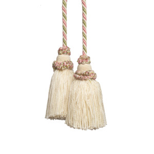 ANNECY CHAIR TASSEL - IVORY/ROSE/CELADON