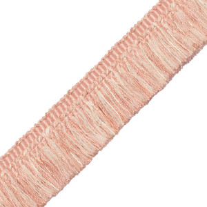 1.5" ANNECY BRUSH FRINGE - PINK/CREAM