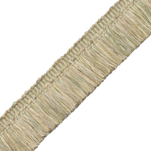 1.5" ANNECY BRUSH FRINGE - LIGHT GREEN & BLUE/CREAM
