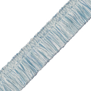 1.5" ANNECY BRUSH FRINGE - WHITE/OCEAN BLUES