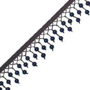 AJOUTÉE TIERED GLASS FRINGE - IRON