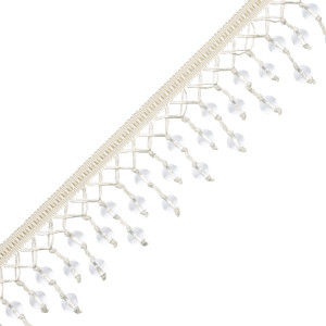 AJOUTÉE TIERED GLASS FRINGE - IVORY