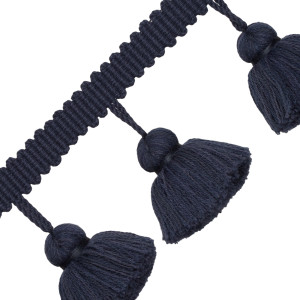 POSITANO JUMBO TASSEL FRINGE - MIDNIGHT