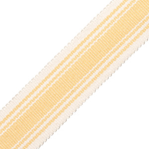 SORRENTO COTTON STRIPED BORDER - LEMON