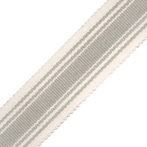 SORRENTO COTTON STRIPED BORDER - DOVE