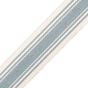 SORRENTO COTTON STRIPED BORDER - BLUE THISTLE