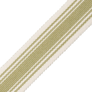 SORRENTO COTTON STRIPED BORDER - BASIL