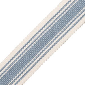 SORRENTO COTTON STRIPED BORDER - GENTIAN