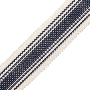 SORRENTO COTTON STRIPED BORDER - INDIGO