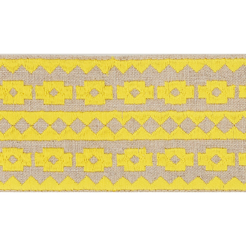 TALITHA TAPE - YELLOW ON NATURAL