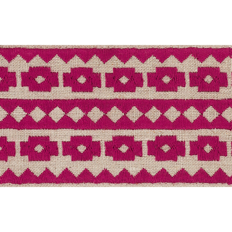 TALITHA TAPE - FUCHSIA ON NATURAL