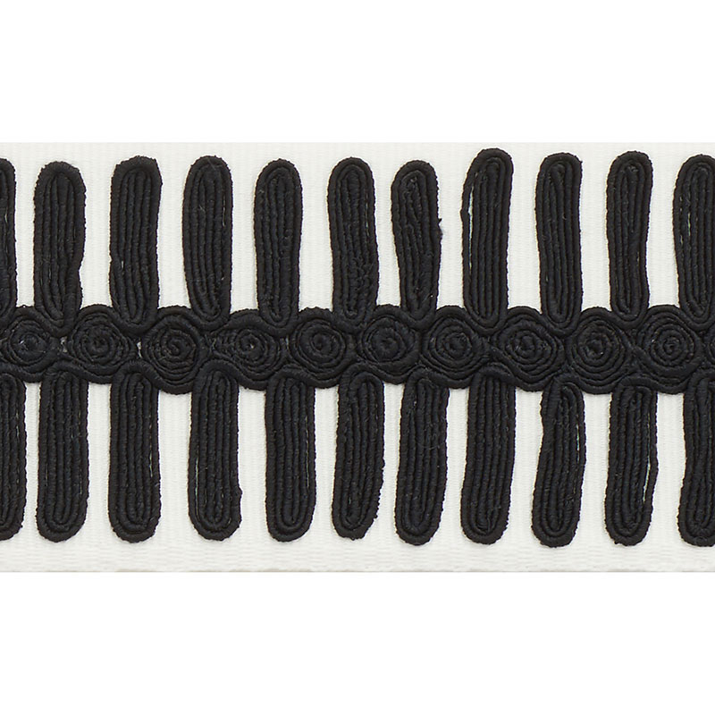 CASTILLE TAPE - BLACK ON IVORY