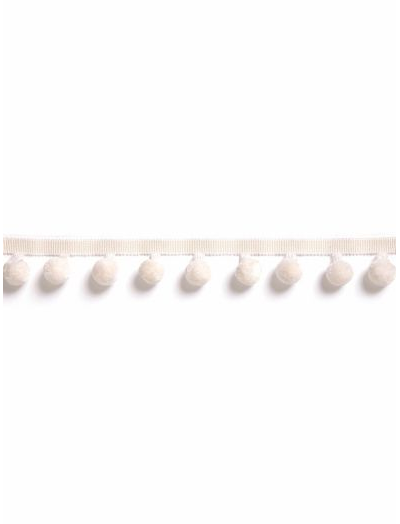 OSBORNE POM POM FRINGE - IVORY