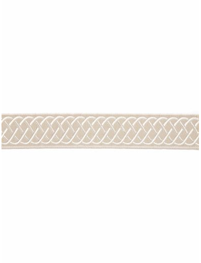 HELIX EMBROIDERED TAPE - LINEN
