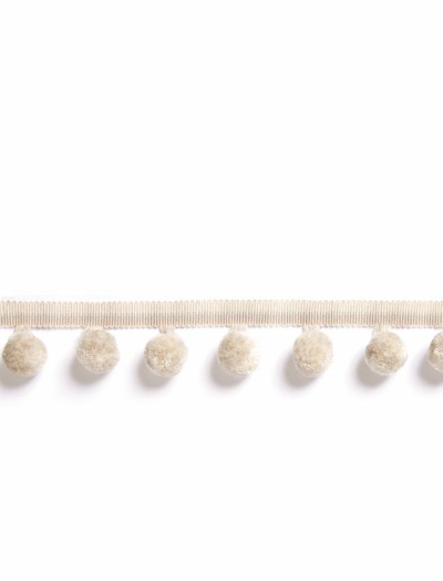 OSBORNE POM POM FRINGE - LINEN