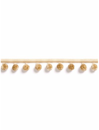 OSBORNE POM POM FRINGE - CAMEL