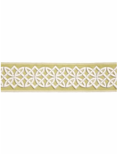 CELTIC EMBROIDERED TAPE - LETTUCE